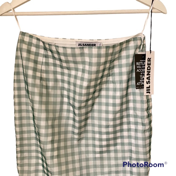 Jil Sander Gingham “Leica” Midi Pencil Skirt size 34 eu - Picture 2 of 8